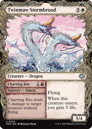 Twinmaw Stormbrood (Showcase) (TDM-320) - Tarkir: Dragonstorm [Uncommon]