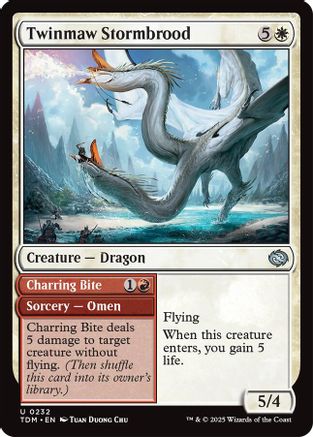 Twinmaw Stormbrood (TDM-232) - Tarkir: Dragonstorm Foil [Uncommon]
