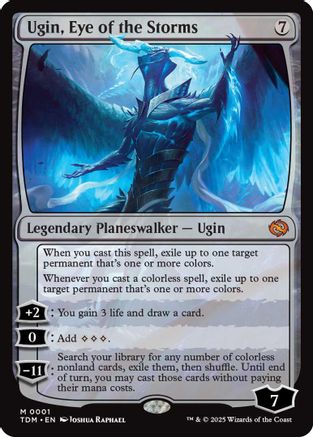 Ugin, Eye of the Storms (TDM-001) - Tarkir: Dragonstorm Foil [Mythic]