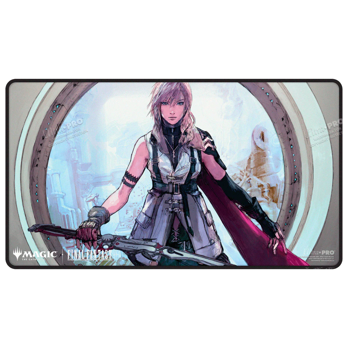 Ultra-Pro - Magic: The Gathering: Final Fantasy - Lightning, Army of One Black Stitched Playmat