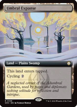 Umbral Expanse (Extended Art) (SOC-108) - Commander: Secrets of Strixhaven [Rare]