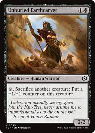 Unburied Earthcarver (TDM-095) - Tarkir: Dragonstorm Foil [Common]