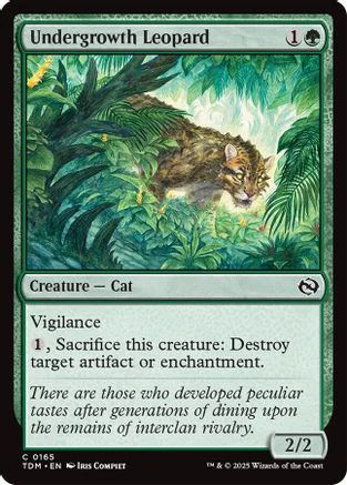 Undergrowth Leopard (TDM-165) - Tarkir: Dragonstorm [Common]