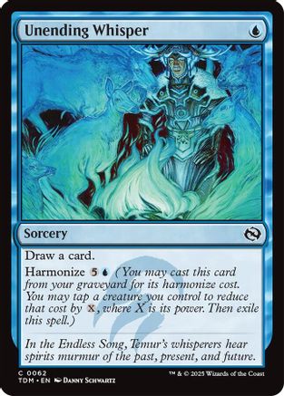 Unending Whisper (TDM-062) - Tarkir: Dragonstorm Foil [Common]