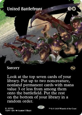 United Battlefront (Borderless) (TDM-330) - Tarkir: Dragonstorm [Rare]