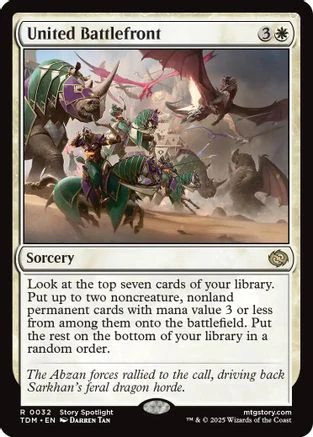 United Battlefront (TDM-032) - Tarkir: Dragonstorm Foil [Rare]