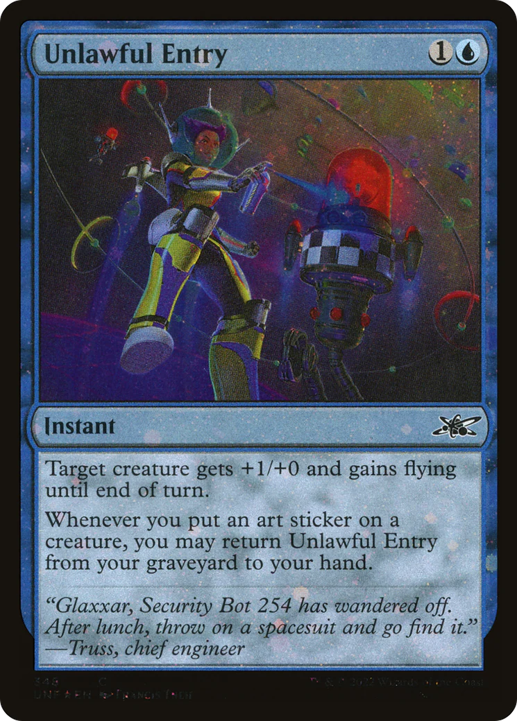 Unlawful Entry (UNF-348) - Unfinity Galaxy Foil [Common]