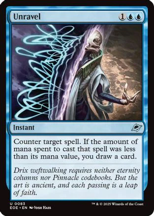 Unravel (EOE-083) - Edge of Eternities Foil [Uncommon]