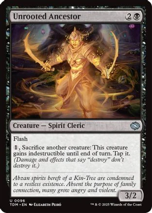 Unrooted Ancestor (TDM-096) - Tarkir: Dragonstorm Foil [Uncommon]