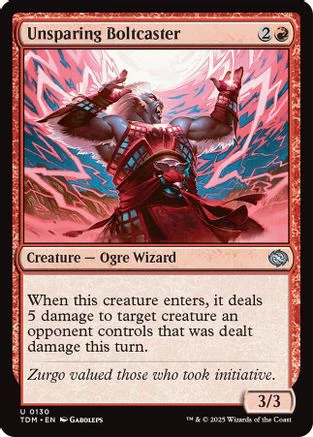 Unsparing Boltcaster (TDM-130) - Tarkir: Dragonstorm Foil [Uncommon]