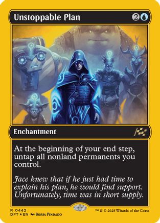 Unstoppable Plan (First-Place Foil) (DFT-442) - Aetherdrift Foil [Rare]