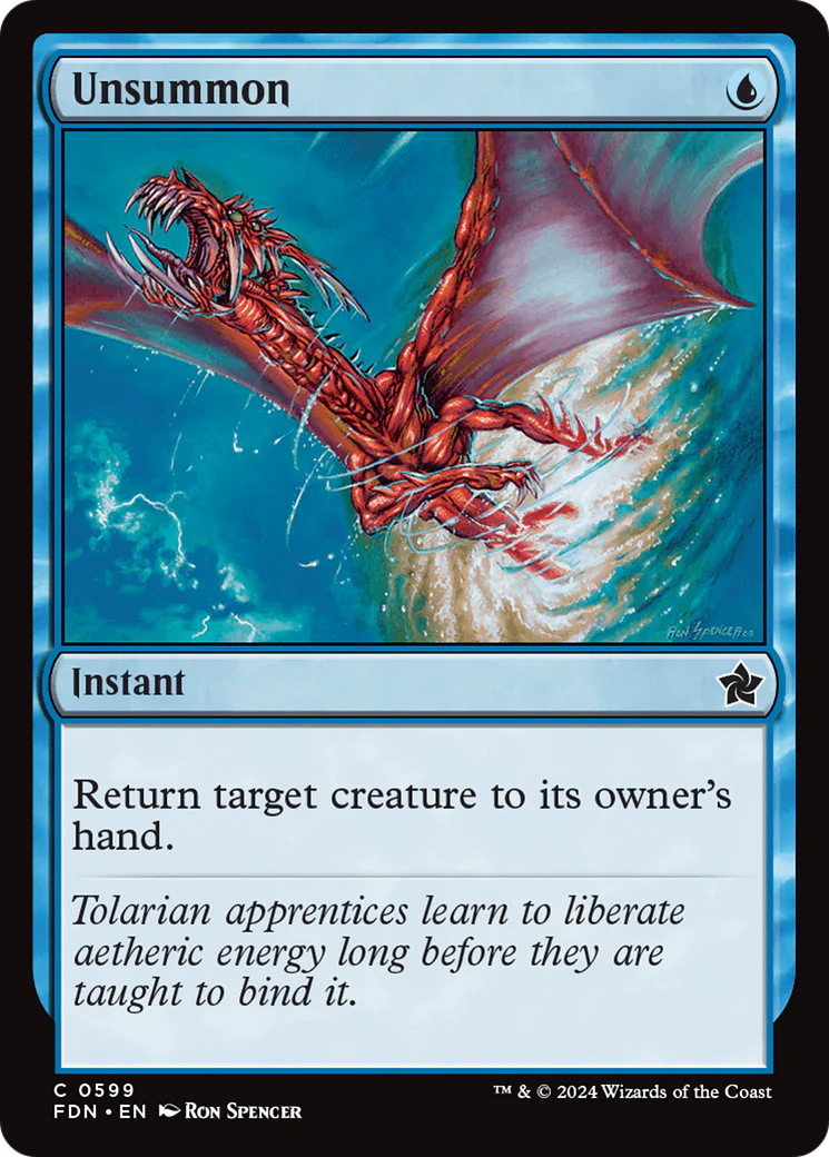 Unsummon (FDN-599) - Foundations [Common]