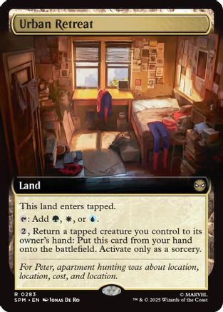 Urban Retreat (Extended Art) (SPM-283) - Marvel's Spider-Man Foil [Rare]