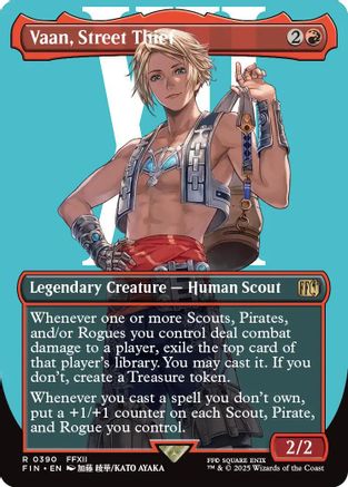 Vaan, Street Thief (Borderless) (FIN-390) - FINAL FANTASY [Rare]