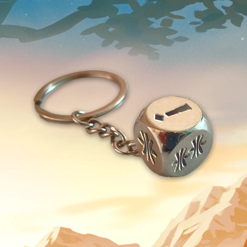Valheim: Metal Dice Keyring *PRE-ORDER*