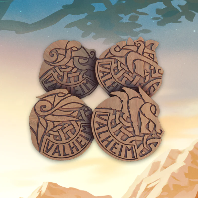 Valheim: Wooden Beer Coasters *PRE-ORDER*