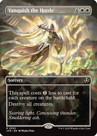 Vanquish the Horde (Borderless) (INR-302) - Innistrad Remastered [Rare]
