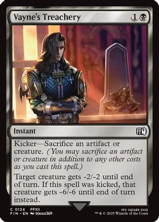 Vayne's Treachery (FIN-124) - FINAL FANTASY Foil [Common]