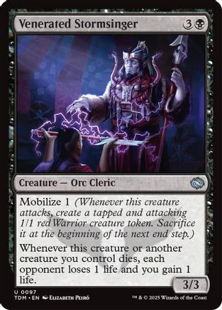 Venerated Stormsinger (TDM-097) - Tarkir: Dragonstorm [Uncommon]