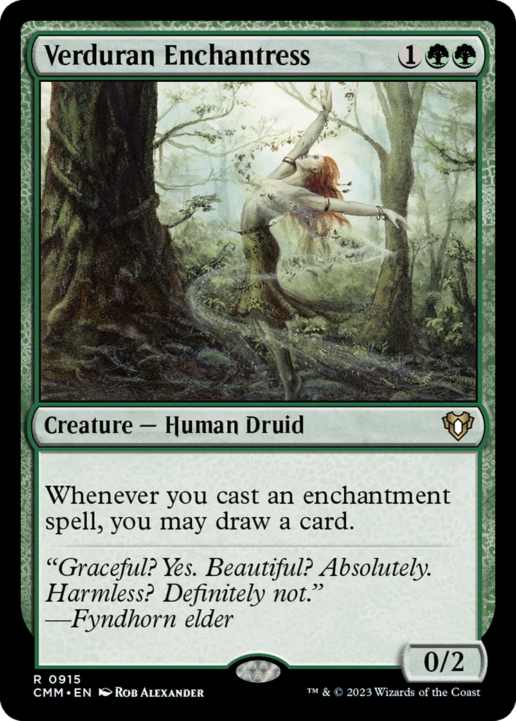 Verduran Enchantress (CMM-915) - Commander Masters [Rare]