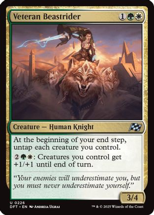 Veteran Beastrider (DFT-226) - Aetherdrift Foil [Uncommon]