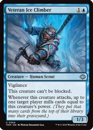 Veteran Ice Climber (TDM-064) - Tarkir: Dragonstorm Foil [Uncommon]