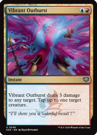 Vibrant Outburst (SOS-240) - Secrets of Strixhaven [Uncommon]