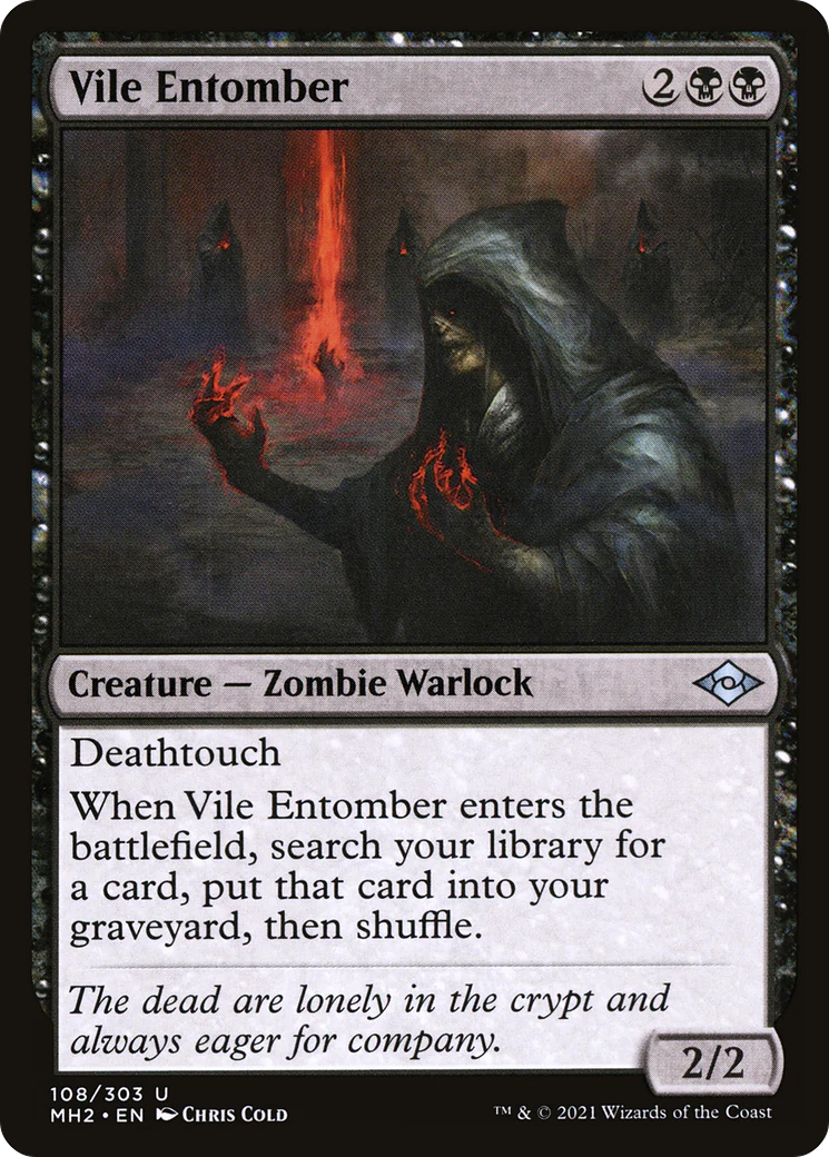 Vile Entomber (MH2-108) - Modern Horizons 2 Foil [Uncommon]
