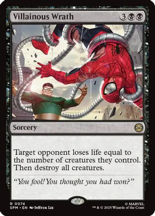 Villainous Wrath (SPM-074) - Marvel's Spider-Man Foil [Rare]
