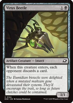 Virus Beetle (EOE-124) - Edge of Eternities Foil [Common]