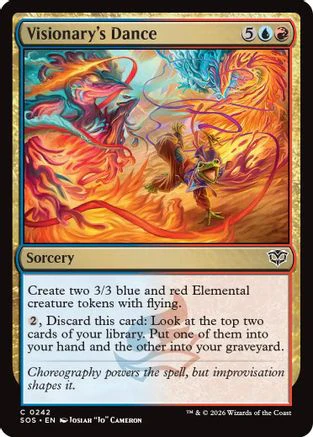 Visionary's Dance (SOS-242) - Secrets of Strixhaven Foil [Common]