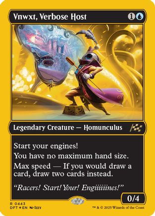 Vnwxt, Verbose Host (First-Place Foil) (DFT-443) - Aetherdrift Foil [Rare]