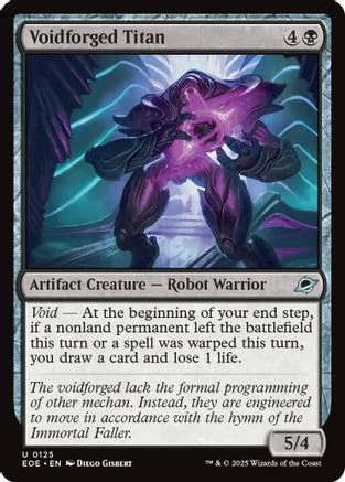 Voidforged Titan (EOE-125) - Edge of Eternities [Uncommon]
