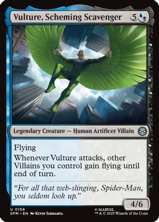 Vulture, Scheming Scavenger (SPM-158) - Marvel's Spider-Man Foil [Uncommon]