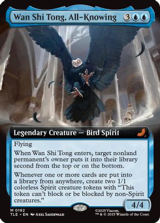 Wan Shi Tong, All-Knowing (Extended Art) (TLE-182) - Avatar: The Last Airbender: Eternal-Legal Foil [Mythic]