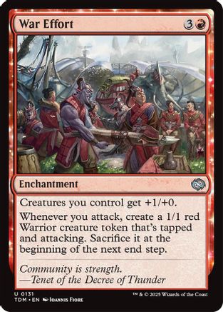 War Effort (TDM-131) - Tarkir: Dragonstorm Foil [Uncommon]