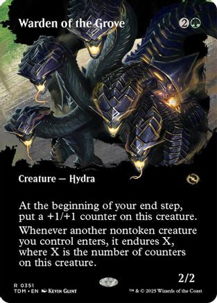 Warden of the Grove (Borderless) (TDM-351) - Tarkir: Dragonstorm [Rare]