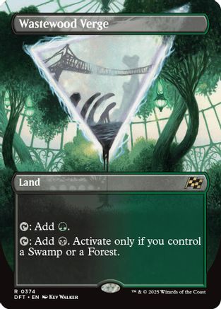 Wastewood Verge (Borderless) (DFT-374) - Aetherdrift Foil [Rare]