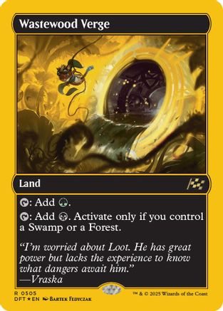 Wastewood Verge (First-Place Foil) (DFT-505) - Aetherdrift Foil [Rare]