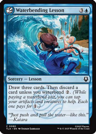 Waterbending Lesson (TLA-080) - Avatar: The Last Airbender Foil [Common]