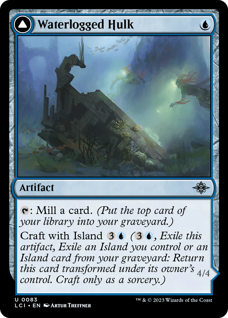 Waterlogged Hulk (LCI-083) - The Lost Caverns of Ixalan [Uncommon]