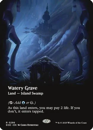 Watery Grave (Borderless) (EOE-286) - Edge of Eternities [Rare]