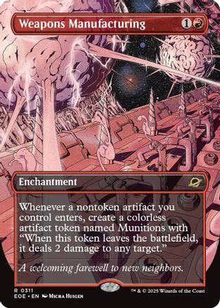 Weapons Manufacturing (Borderless) (EOE-311) - Edge of Eternities [Rare]