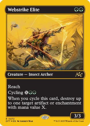 Webstrike Elite (First-Place Foil) (DFT-472) - Aetherdrift Foil [Rare]