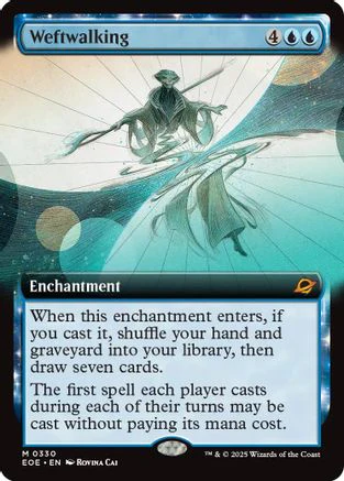 Weftwalking (Extended Art) (EOE-330) - Edge of Eternities Foil [Mythic]