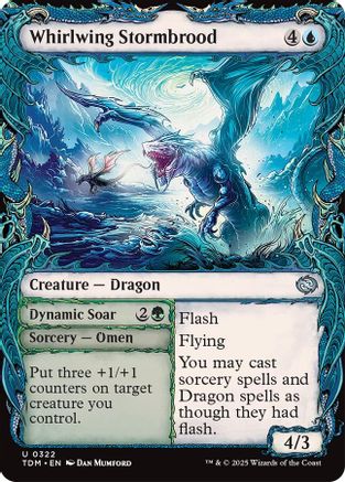 Whirlwing Stormbrood (Showcase) (TDM-322) - Tarkir: Dragonstorm Foil [Uncommon]