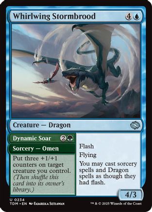 Whirlwing Stormbrood (TDM-234) - Tarkir: Dragonstorm Foil [Uncommon]