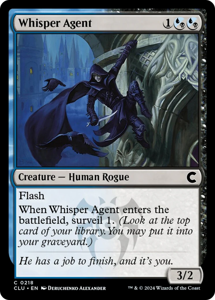 Whisper Agent (CLU-218) - Ravnica: Clue Edition [Common]