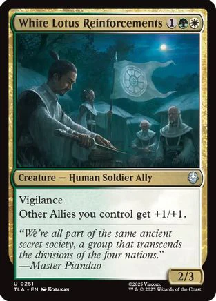White Lotus Reinforcements (TLA-251) - Avatar: The Last Airbender Foil [Uncommon]