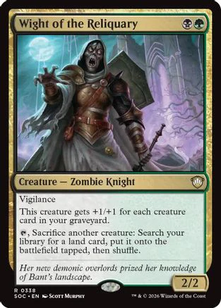 Wight of the Reliquary (SOC-338) - Commander: Secrets of Strixhaven [Rare]